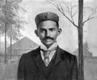 Mahatma Gandhi in South Africa, 1895. photo: Vithalbhai Jhaveri/Gandhiserve