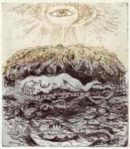 The Sun Thinks..., etching by John Moat
