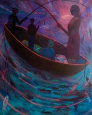 Night Fishing, painting by Paul Bloomer Courtesy: Paul Bloomer/Boundary Gallery