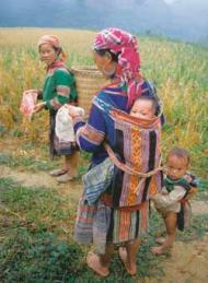 Hmong women and children, Vietnam, from The Big Earth Book by James Bruges published by Alastair Saw