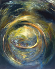 Painting: Premonition #1: Cradle of Light, by Adam Wolpert www.adamwolpert.com