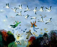 Trampolining in Winter, by Anna Pugh, courtes: www.lucybcampbell.com