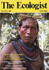 Cover of Ecologist issue 1989-03