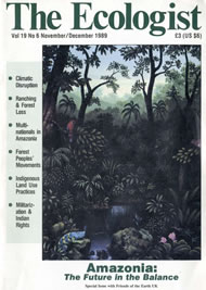 Cover of Ecologist issue 1989-11