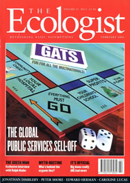 Cover of Ecologist issue 2001-02