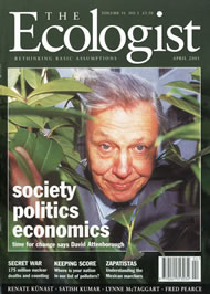 Cover of Ecologist issue 2001-04