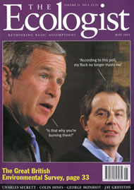 Cover of Ecologist issue 2001-05