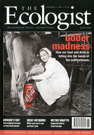 Cover of Ecologist issue 2001-06