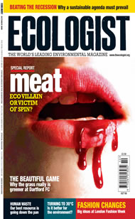Cover of Ecologist issue 2008-10
