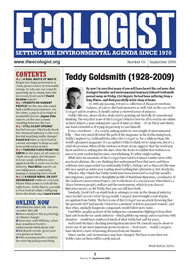 Cover of Ecologist issue 2009-09