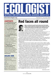 Cover of Ecologist issue 2009-12