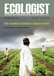Cover of Ecologist issue 2011-09
