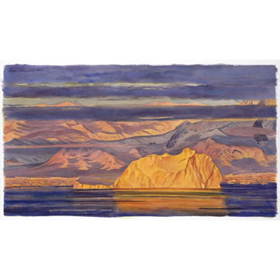 Marguerite Bay - Sunrise, Watercolor (14