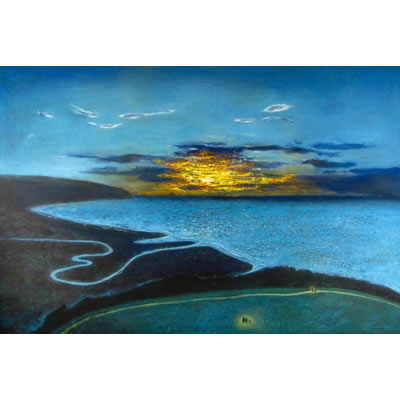 Richard Cartwright - Poets Walk at Sunset