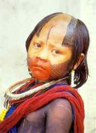 Kayapo child    Photograph: Herbert Girardet/Still Pictures