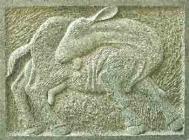 Goat, sculpture by William Peers