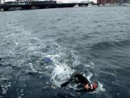 Christopher Swain on his journey Photograph: Josh Reynolds/AP 