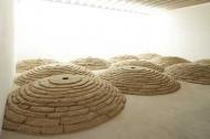 Stone Room, by Andy Goldsworthy: Yorkshire sandstone, dry stone construction, carved holes Courtesy: