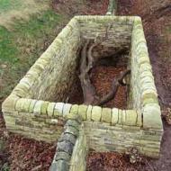 Wood Room, by Andy Goldsworthy: coppiced sweet chestnut cropped from woodland in Kent