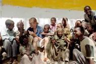 Jeremy Gilley talks to children in Southern Sudan. Photograph Courtesy: Jeremy Gilley 