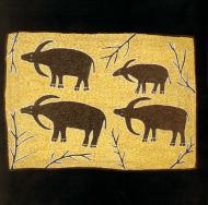 Four Buffalo, painting by Sambo Barra Barra. Courtesy: Rebecca Hossack Gallery