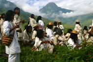 The Mamas and younger leaders meet to discuss ways to protect their sacred sites Photograph: Danilo Villafañe