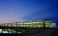 The sawtooth addition reorients the building for optimum day lighting. Photograph, courtesy: Debbie Frank Photography