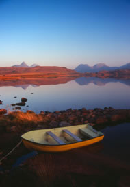 Boat near Achiltibuie, Scotland. Photograph: Paul Turner 