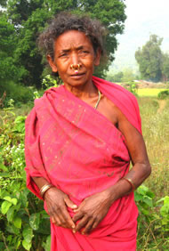 Dongria Kondh woman wearing traditional nose jewellery. Photograph: Mark Heylar 