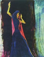 Dancing woman by Rabindranath Tagore. Image: courtesy Nirmalya Kumar