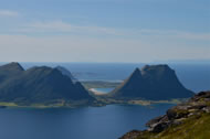 Engeløya and the distant Lofoten Islands in Northern Norway. Photo: Astrid Ardagh