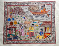 Tagore themes in Kantha. Photos courtesy of Self Help Enterprise, Kolkata www.sheindia.org