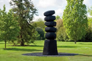 Cairn Column by David Nash, 2012, oak © RBC, Kew