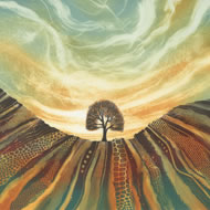 Sentinel, monotype by Rebecca Vincent www.horsleyprintmakers.co.uk