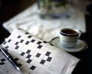Crossword and coffee. ©anaimd/istockphoto.com