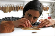 Susanna Bauer in her studio