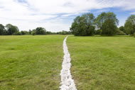 Boyhood Line, 2015 by Richard Long  Photo: Max McClure