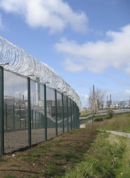 Razor wire protects the security of Sellafield © Fred Pearce