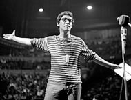 Michael Horovitz performing at the Royal Albert Hall, 1965