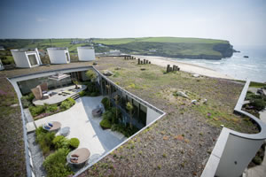 The hotel's living roof, courtesy of The Scarlet