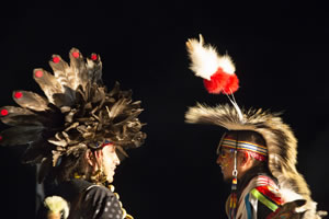 A performance in the camp opposing the Dakota Access oil pipeline © VWPics/SIPA USA/PA Images