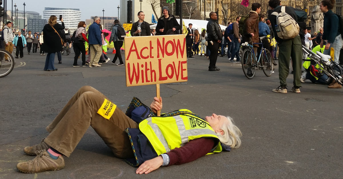 Rebellion Day 3, Parliament Square by David Beasley