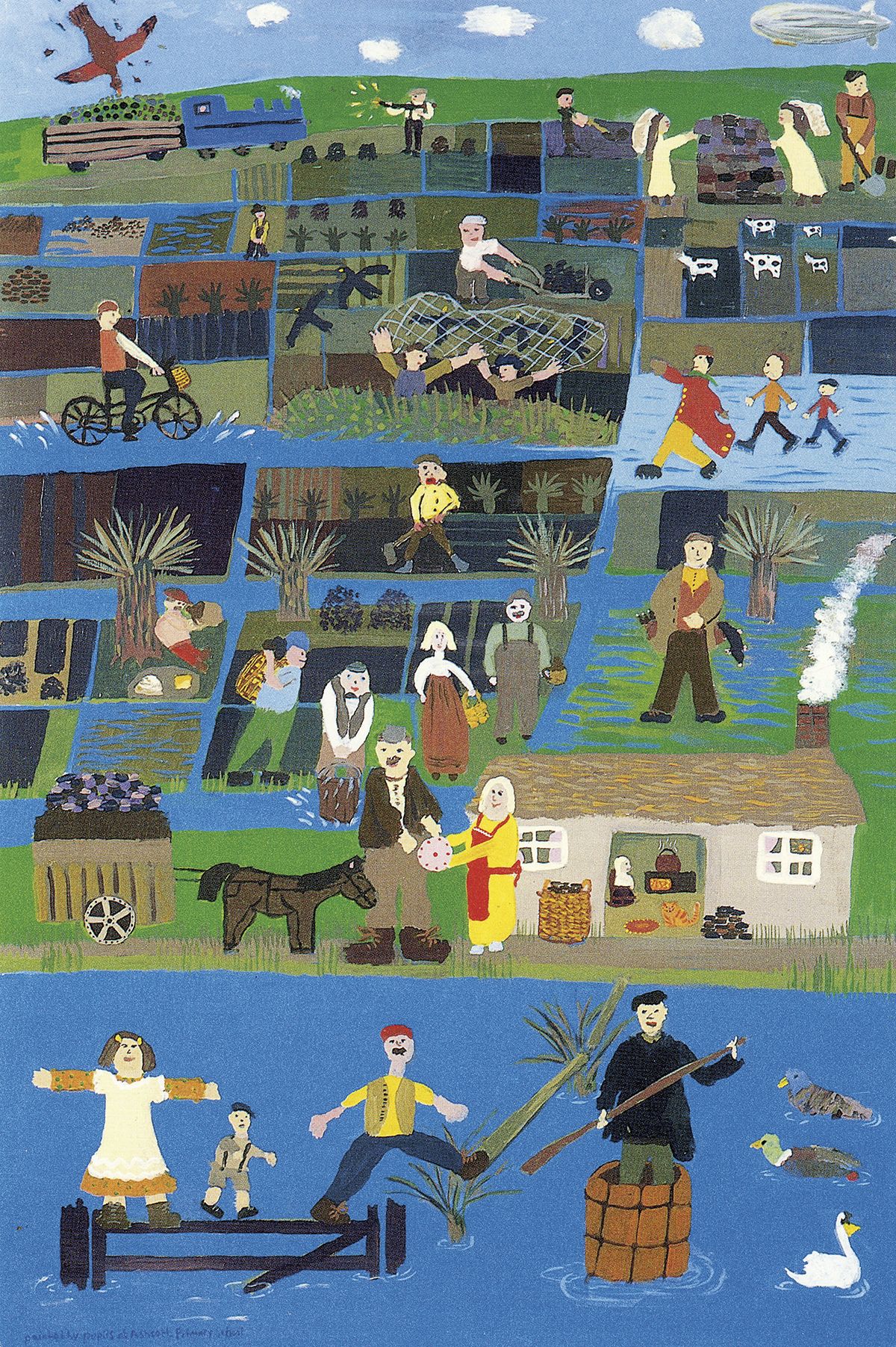 The History of Peat by pupils from Meare and Ashcott Primary Schools with artist Kate Lynch. www.katelynch.co.uk