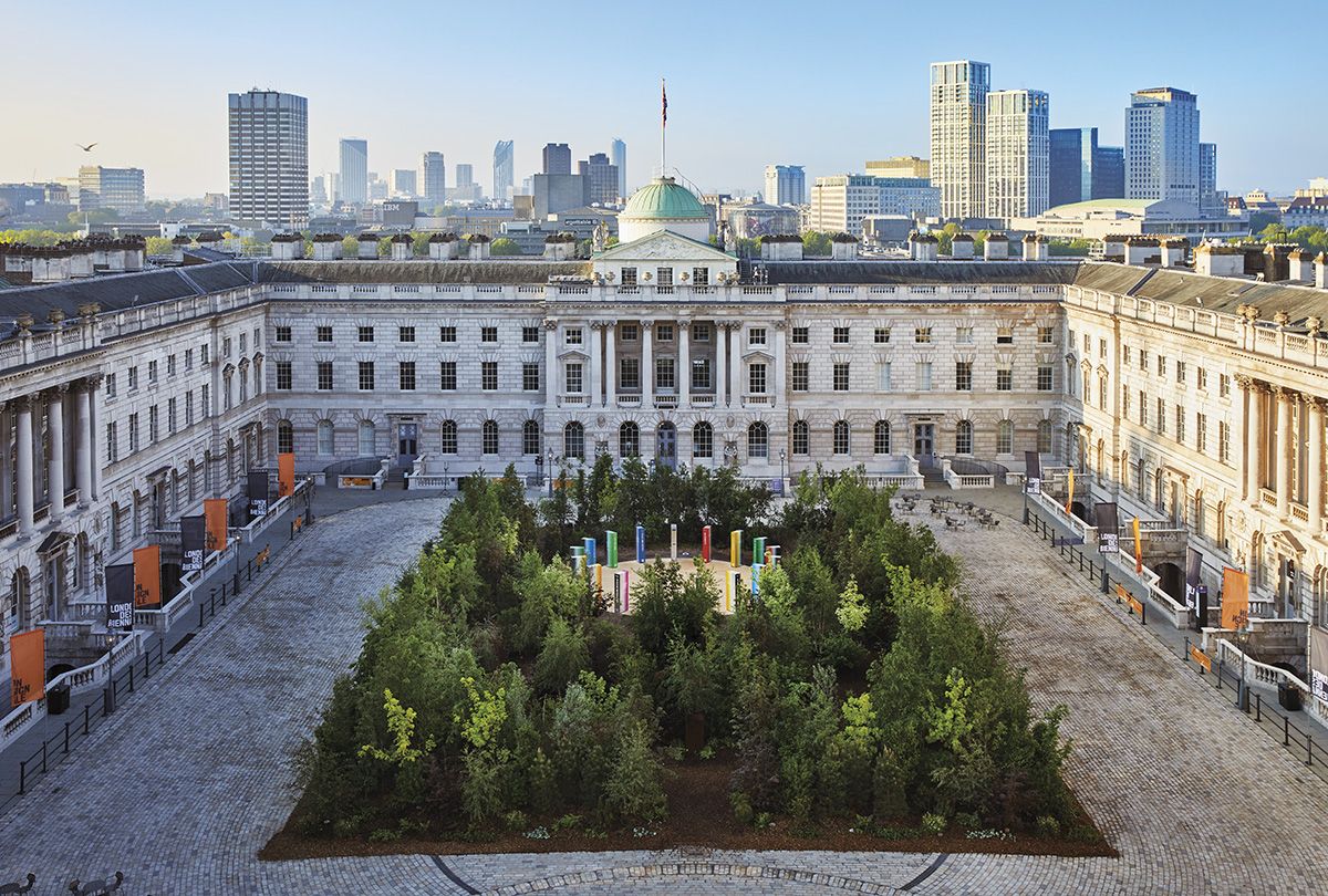 Forest for Change: The Global Goals Pavilion. Photograph © Ed Reeve