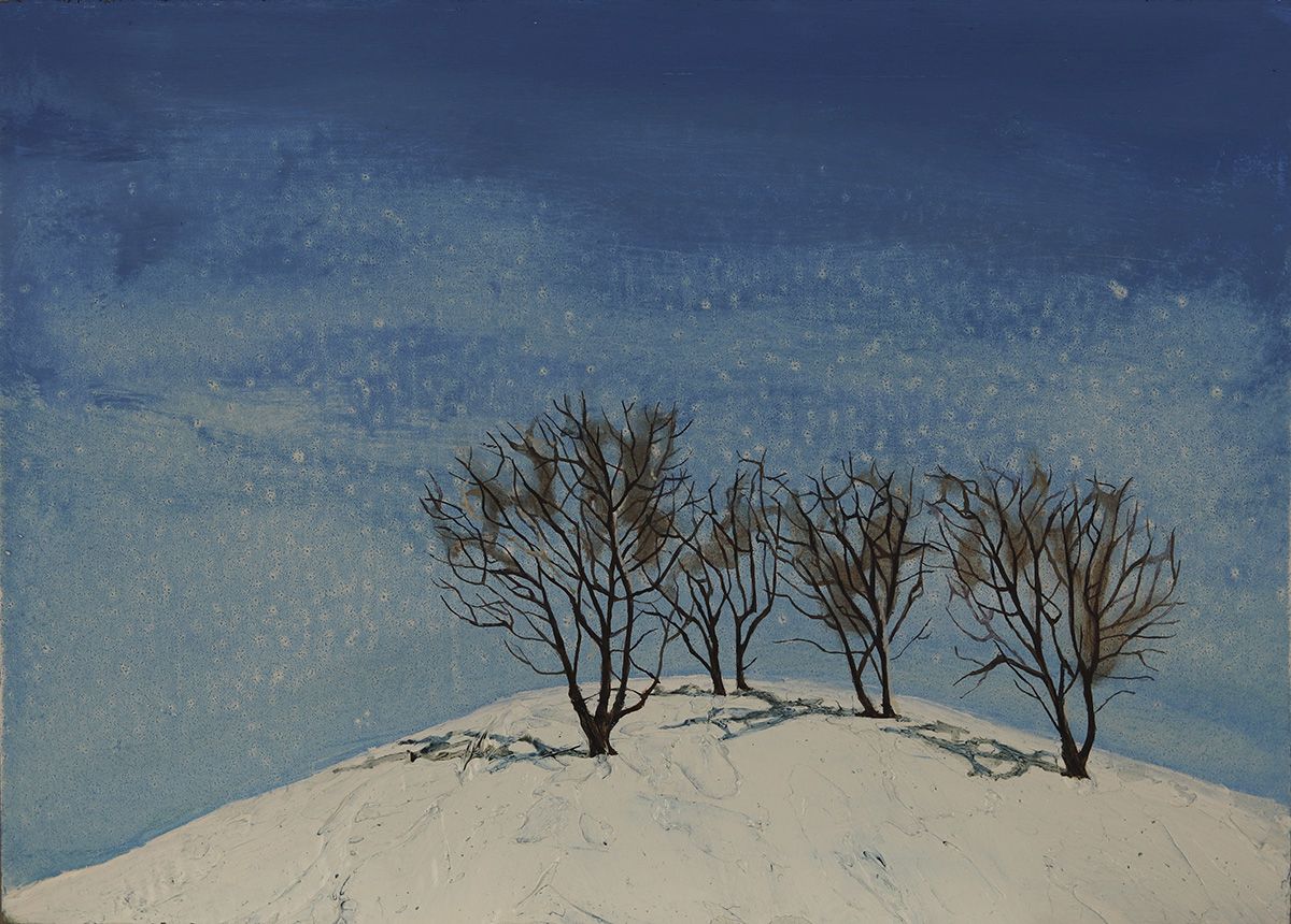 Late Winter on a Norwegian Hill by Ann Quinn www.annquinn.org