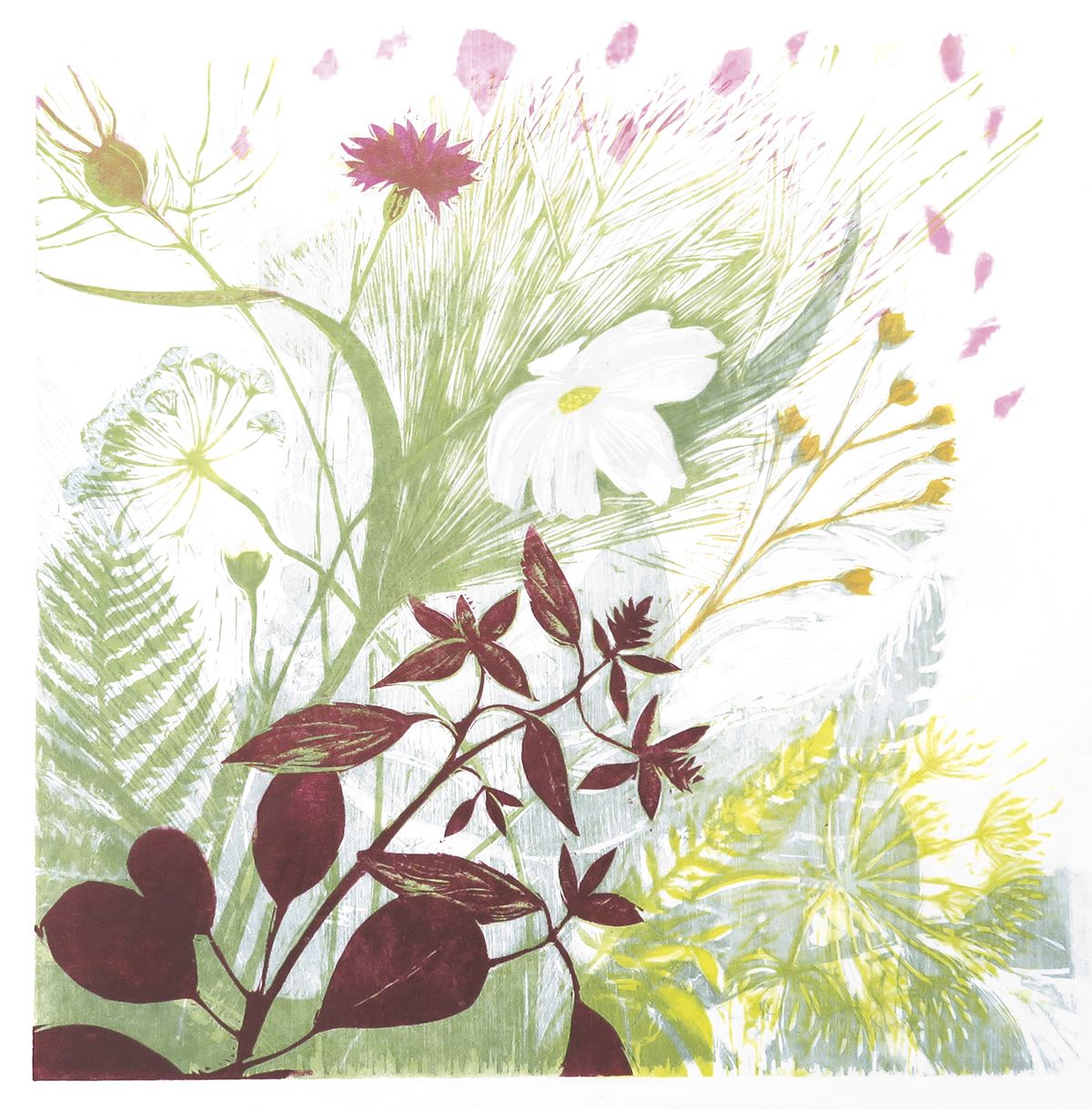 Celebration, woodcut by Joanna Bourne www.joannabourne.co.uk