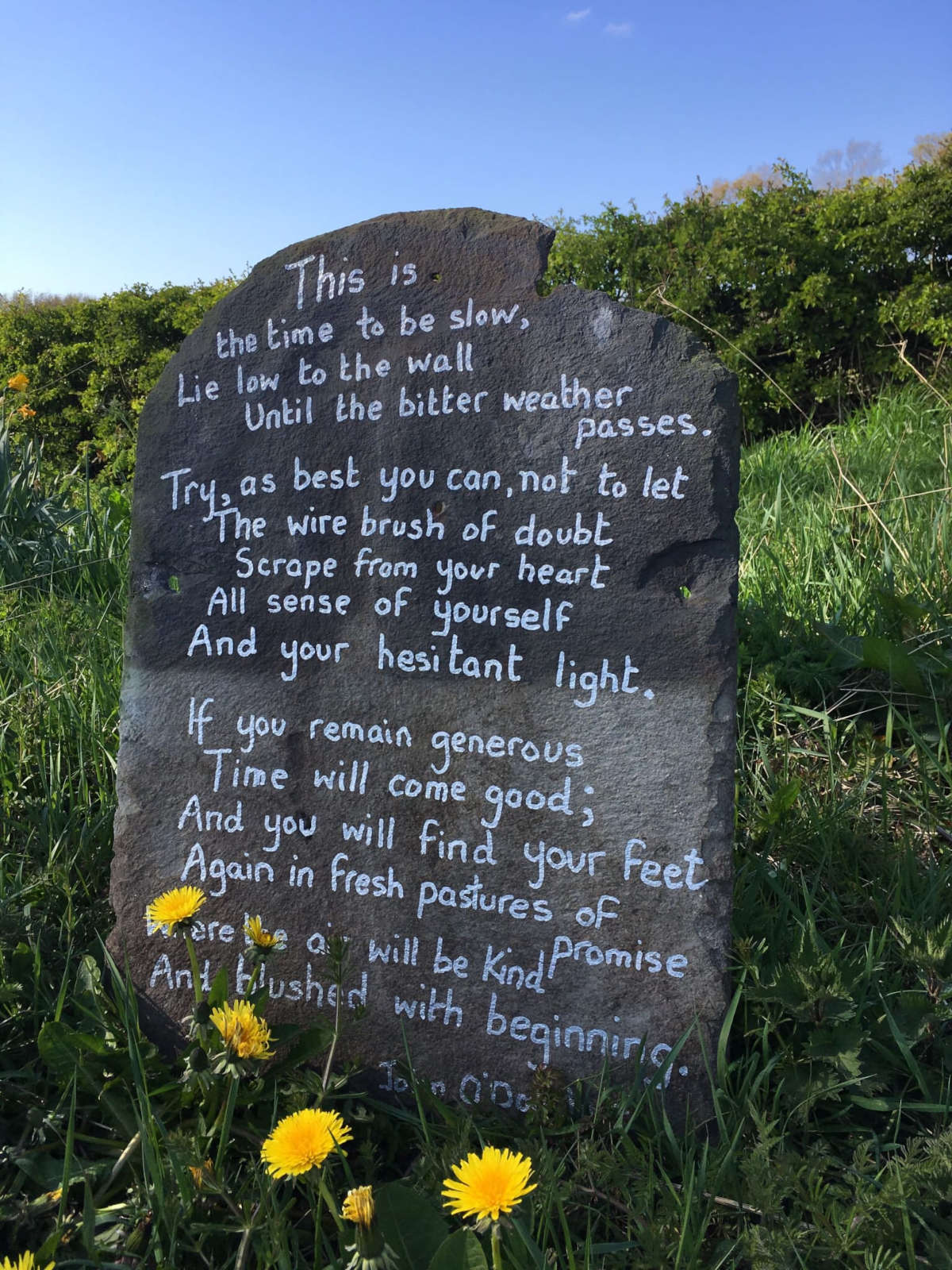 Slate poem by John O’Donohue