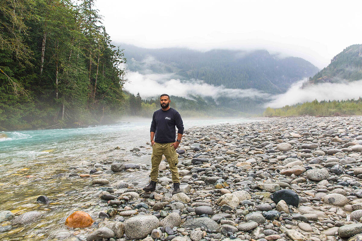 Dax Dasilva in the Pitt River Watershed, BC © Alan Katowitz