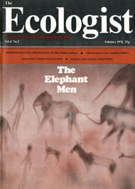 Cover of Ecologist issue 1974-02