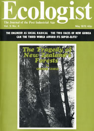 Cover of Ecologist issue 1975-05